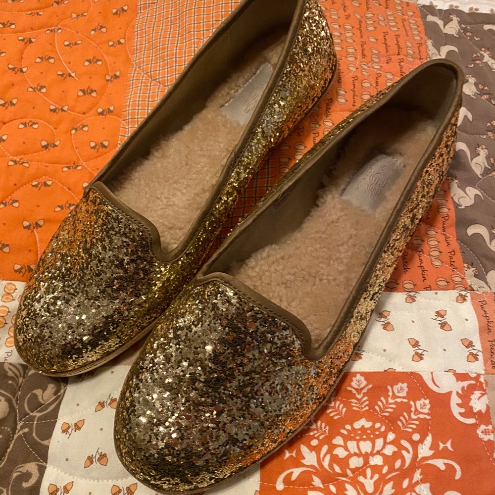 Ugg Australia Alloway Glitter Loafer Flats